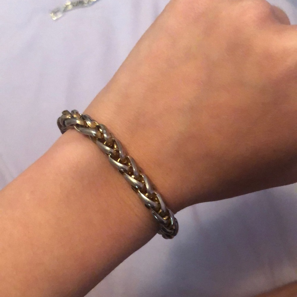 Silver chain bracelet